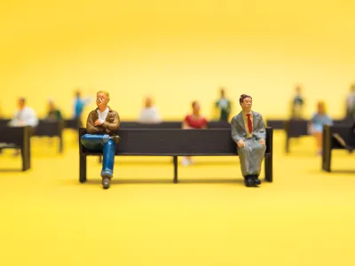 Little Peeps bench miniatures people pew sit