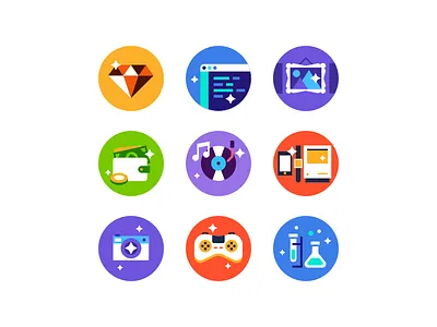 Panda Category Icons category design development discover explore finanace flat icon music panda sketch