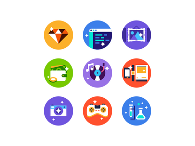 Panda Category Icons category design development discover explore finanace flat icon music panda sketch