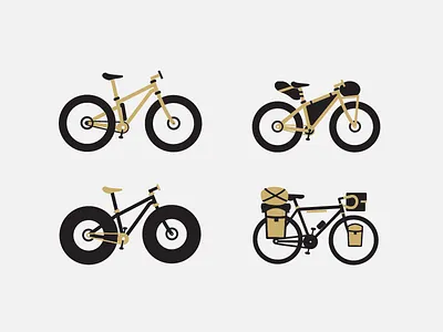 Bike Set 2 for Pedal Pushers Club // Off Road & Touring bikepacking bikes fat bike mountain bike touring bike