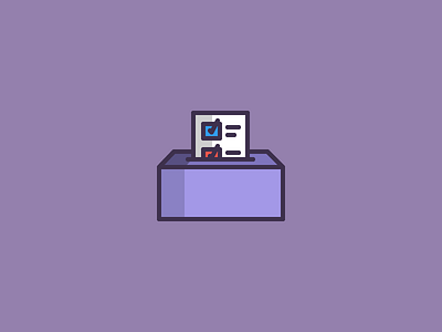 November 8: Ballot 365cons ballot civic duty daily icon diary election icon usa vote