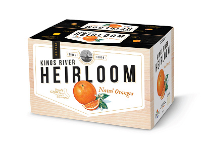 Heirloom Carton agriculture box carton citrus oranges package packaging design produce