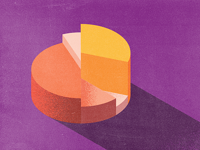 Segmentation blog illustration isometric pie chart segmentation