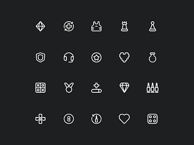 Category - Game Icons branding design design icon games graphic design icon design icon pack icon set iconify icons illustration