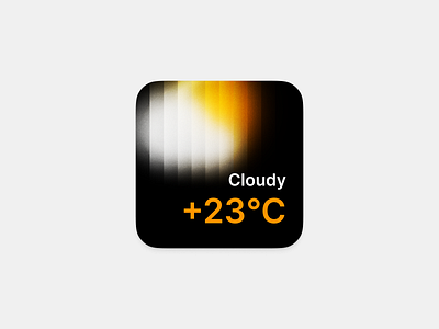 Weather widget design mobile ui widget