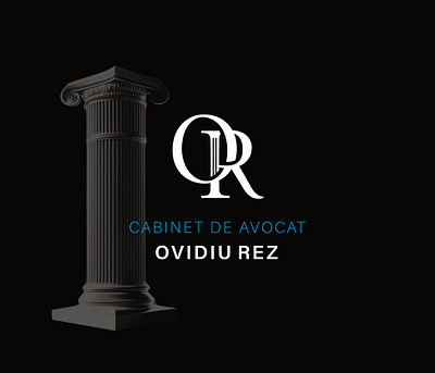 Cabinet de Avocatura: Ovidiu Rez brand brand identity branding business logo creative design graphics illustrations law lawyer logo logo design monogram