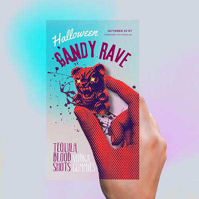 Candy Rave: Poster Design art artwork branding creative design design graphic graphics ideas illustration logo poster