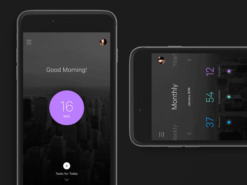 Tasks animation gif ios iphone mobile newyork tasks ui user experience userinterface ux