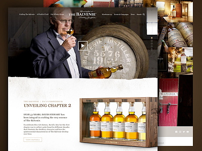 Balvenie website concept drink texture ui ui design web website