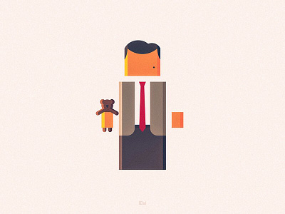 Mr. Bean anybuddy bean bear character design flat geometric minimal teddy