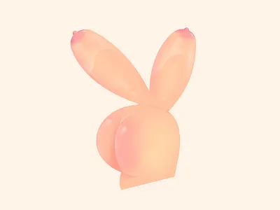 Playboy Logo Revisited boobs booty illustration logo playboy revisited