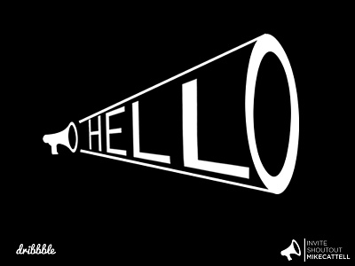 Big Hello Dribble design font illustration lettering typeface typography