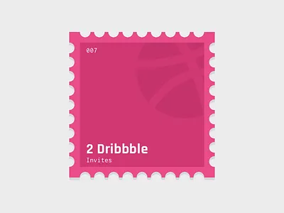 2 Dribbble Invites Giveaway! dribbble invites ticket