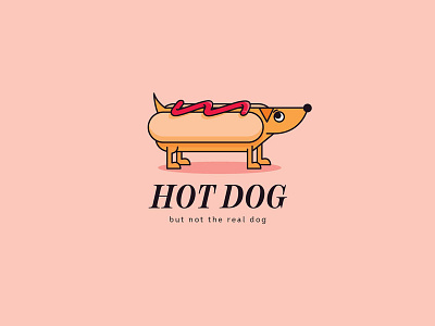 Hot Dog Restaurant branding design illustration logo restaurant typography