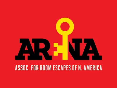 Arena Logo Final arena red room escapes yellow