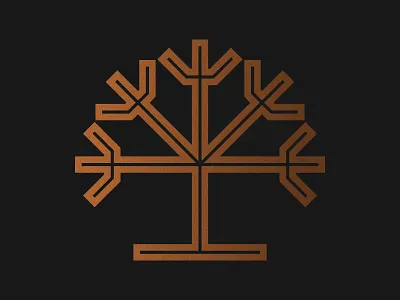Charter Oak bronze coin connecticut icon illustration logo nature oak symbol tree