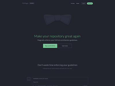 GitMagic Website bowtie github gitmagic repository website