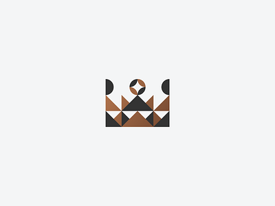 The Crown branding crown geometry icon identity logo logotype luxury mark minimalism