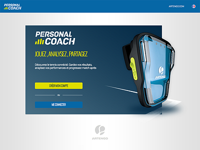 Artengo Personal Coach - Login page artengo coach coaching data decathlon french login oxylane personal sign sport tennis