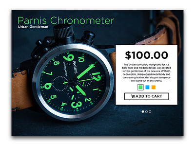 012 Shopping color green product shopping watch
