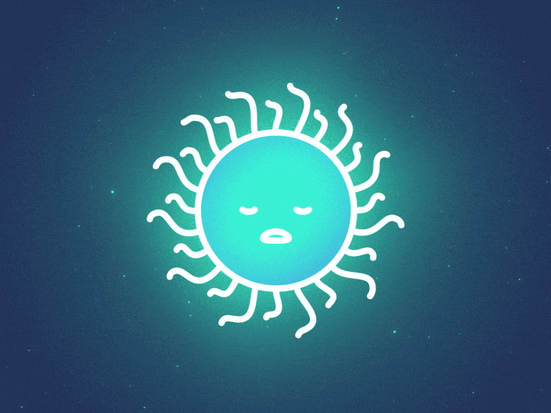 jelly planet 2d animation gif loop motion design motion graphics space sun