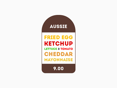 Burger burger design menu