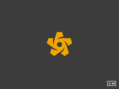 Geometric Star brand circle creative identity logo logodesign logodesigner mark minimal simple star symbol