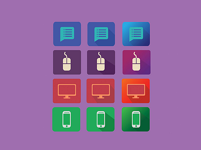 UI technology Icon set computer icon design illustrator mobile pink tech ui design