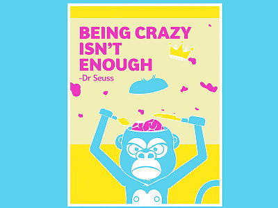 Afterhours: Monkey poster afterhours drseuss illustration monkey poster type