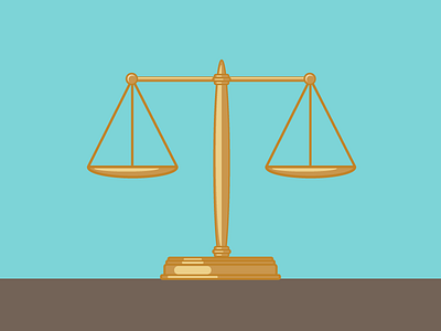 Scales of Justice illustration scales of justice