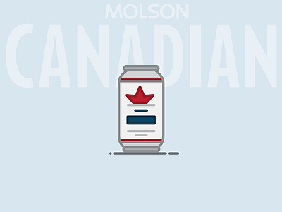 Beer Can #2: Molson Canadian Lager beer beer can canada canadian illustration lager molson