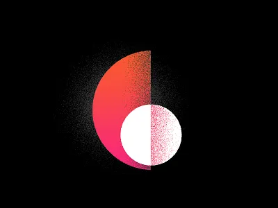 Number Six 6 brand logo number numero orange pink seis six symbol white