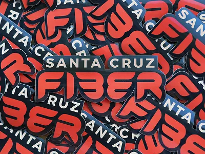 Santa Cruz Fiber Stickers cruzio fast fiber internet logo santa cruz stickers wings
