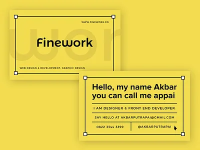 Finework business card design bussiness card card fancy name card square