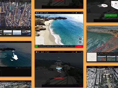 Drone 3D Mapping Screens app camera design drone ipad mapping maps mobile responsive ui ux