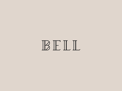 Bell brandmark custom type modernist type type study typography wordmark