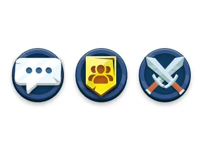 Game Icons battle chat friends game group icons
