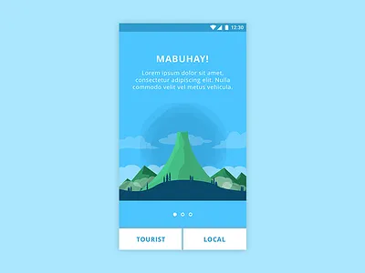 WIP - Chat With Locals Intro android app illustrations intro local mountain signup tourist