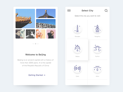 Tourism City app city tourism ui ux