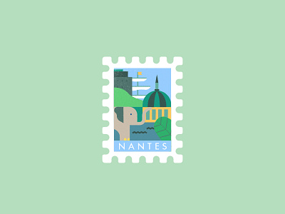 Nantes, France city france geofilter geometric illustration nantes snap snapchat stamp