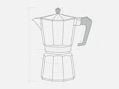 Moka Pot Sketch coffee illustration lines moka pot sketch sketchy