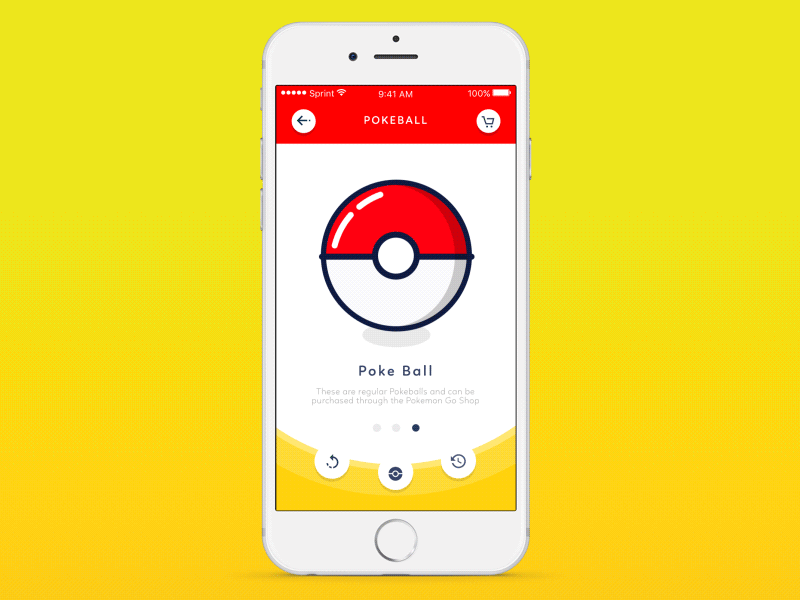 Pokemon Go Concept after effects animation app gif go mobile pokeball pokemon pokemongo sketch ui ux