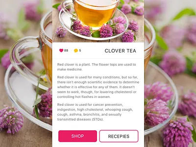 Tea Store Mobile App android app app design app ui ux book design herbal herbs ios mobile mobile app mobile app design mobile design recepie recipe shop shop app store app tea ui