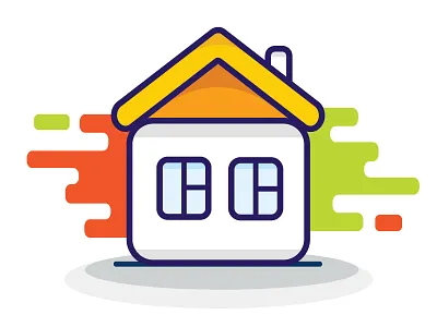 Flat icon design flat gidartstydio gide1artstydio handmade home icon illustration illustrator texture vector