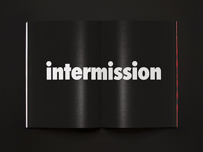 Aha magazine spread black intermission magazine simple spread zine