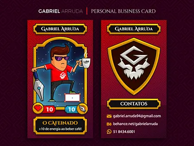 My Business Card business card card cartoon design game identity personal