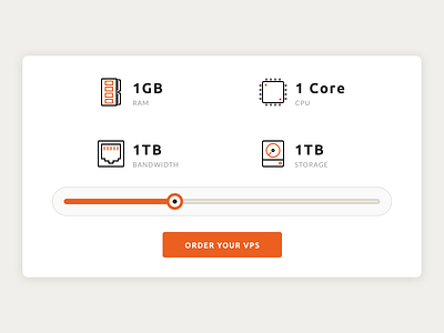 VPS Specs hosting icons server slider vps