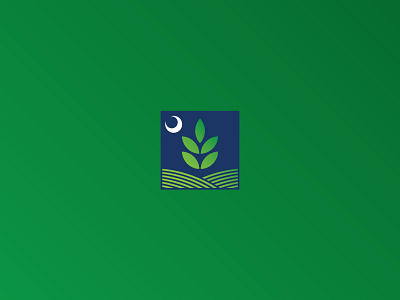 Supamoon 2 blue color green icon identity line logo shape