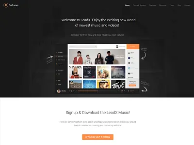 Software / App Landing Page - LeadX app app landing page app sales page product landing page software software sales page