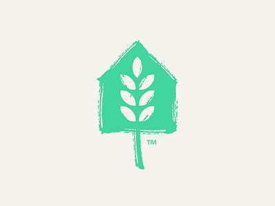 GreenHouse food green health home house leaf logo mark nature plant